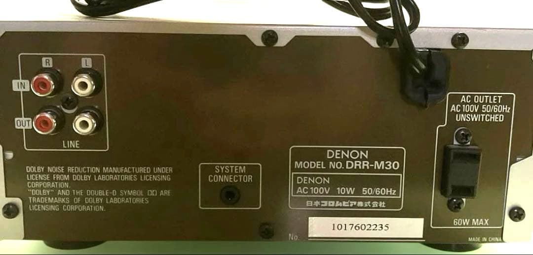 DENON デノン　カセットデッキ　DRR-M30 本体のみ　ジャンク品