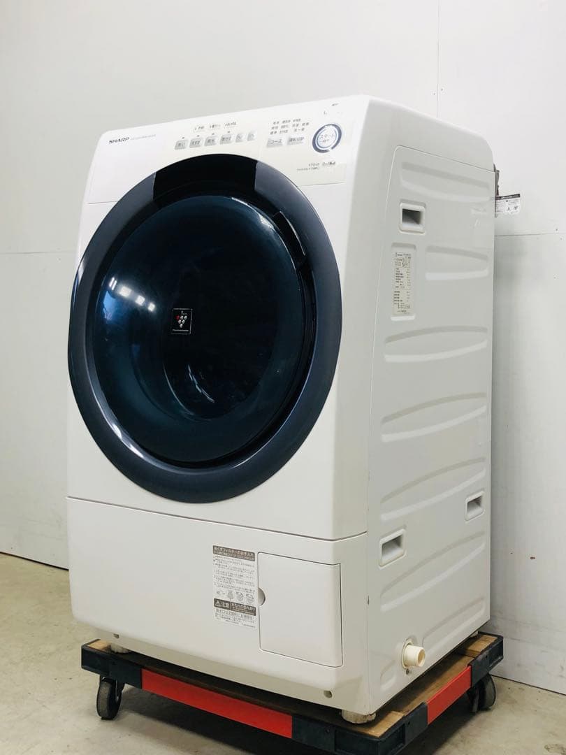 ES-S7D 3ヶ月保証 19年安心分解洗浄マンション左開きドラム式洗濯乾燥機