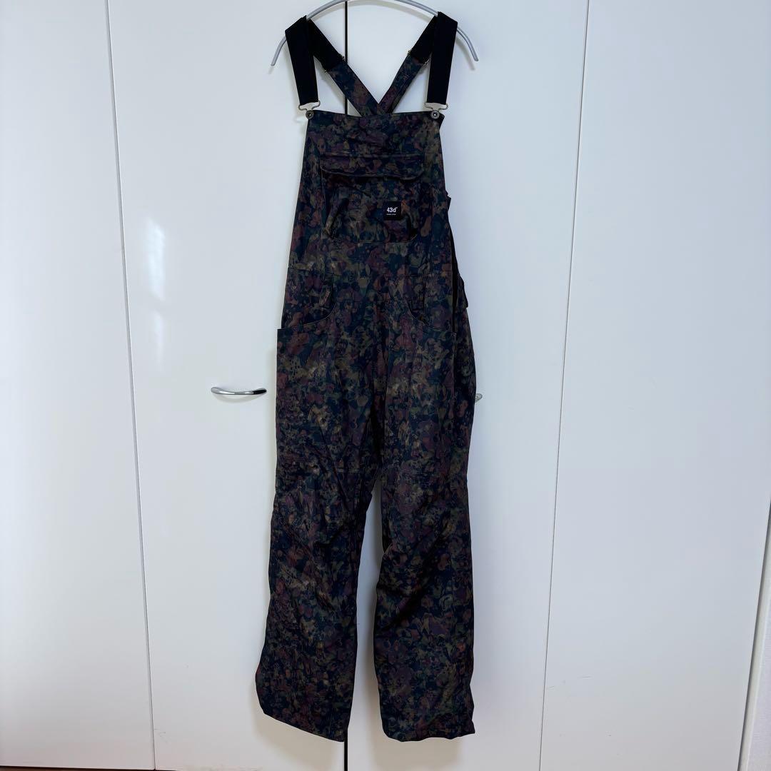 43DEGREES スノーボード　スキーウェア　上下セット　Ｌ　ビブパンツ　手袋