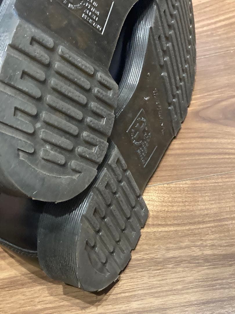 こ*ん様 レア　ドクターマーチン　6ホール　ノーステッチ　ブラック　UK10 m