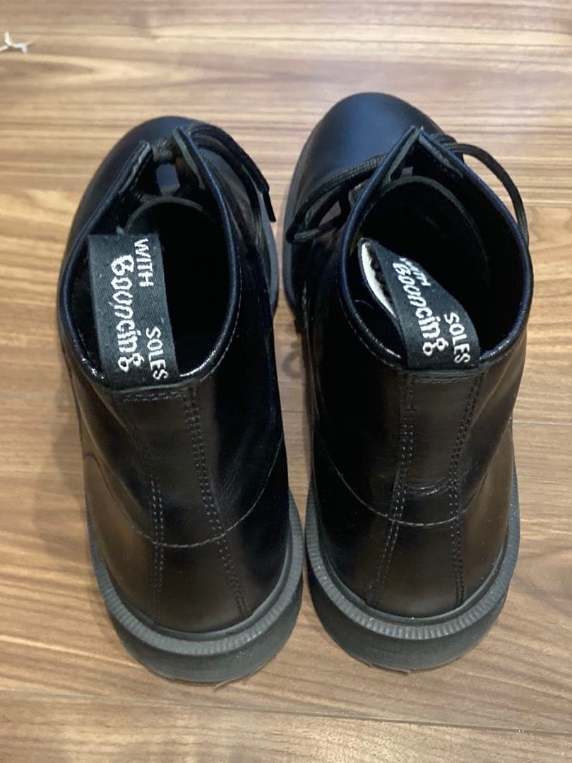 こ*ん様 レア　ドクターマーチン　6ホール　ノーステッチ　ブラック　UK10 m
