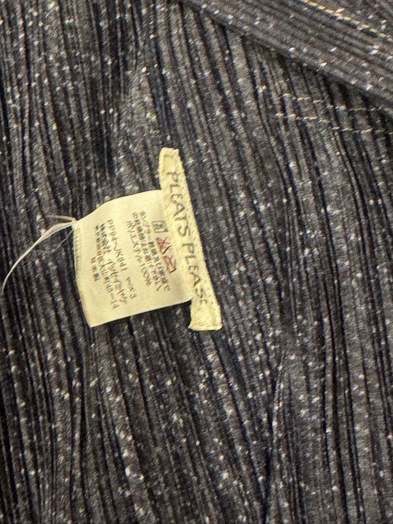 Pleats Please ダークブルー 長袖シャツ　サイズ3