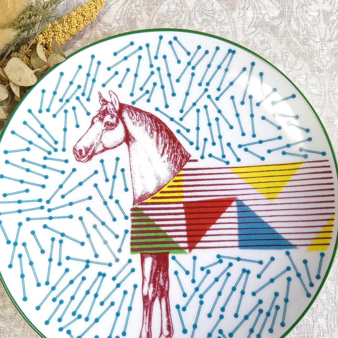 エルメス HERMES イポモビル プレート 皿 21.5cm 未使用