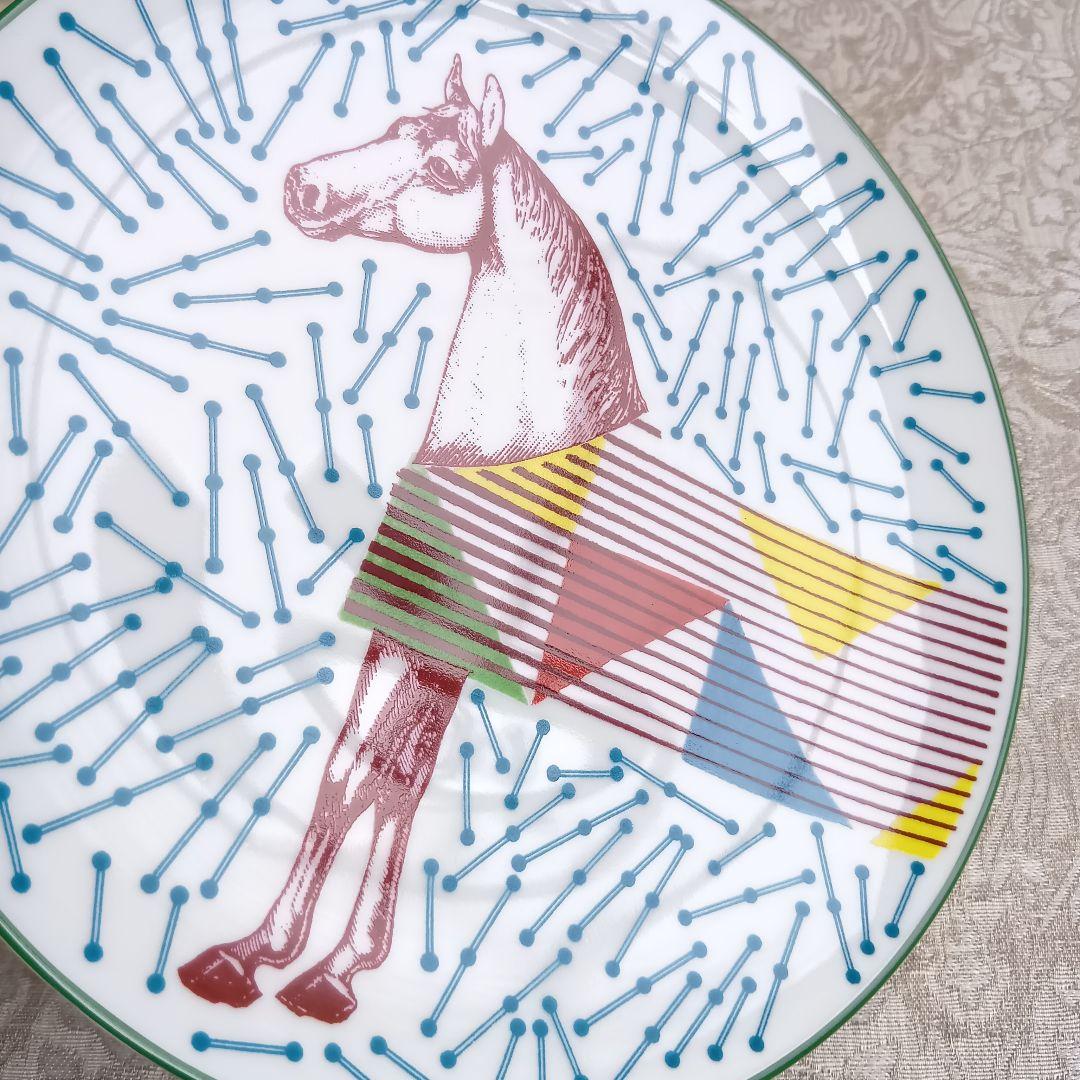 エルメス HERMES イポモビル プレート 皿 21.5cm 未使用