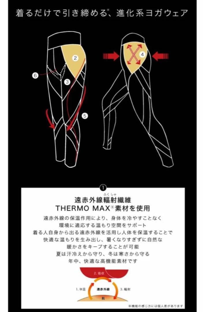 【リントスル】ピラティスウェア Mサイズ上下セット