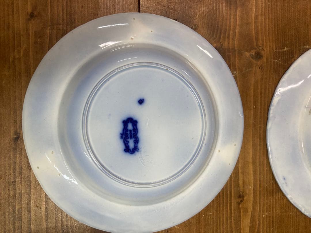 オランダ P.REGOUT MAASTRICHT 染付蛮国舶来絵付皿 5客