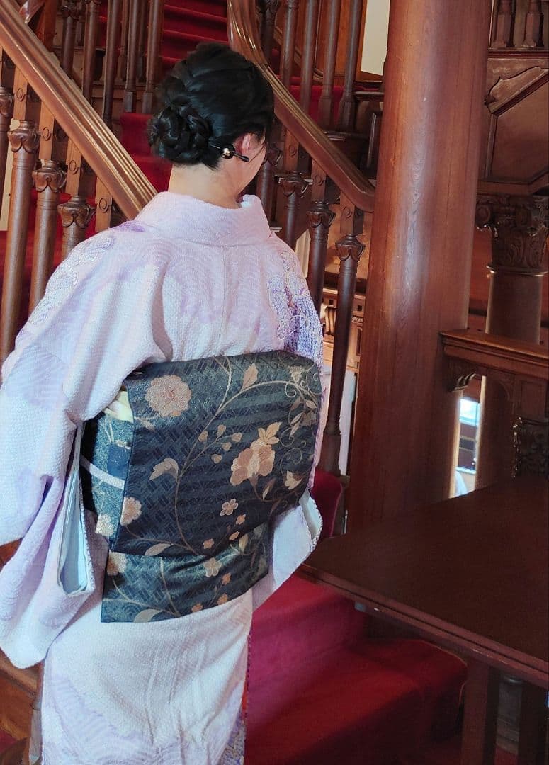 総絞りの訪問着と京袋帯のセット