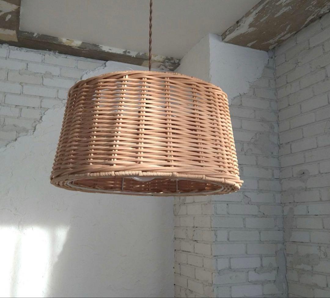 INTERFORUM インターフォルム　ラタンペンダントライト　コードリール付