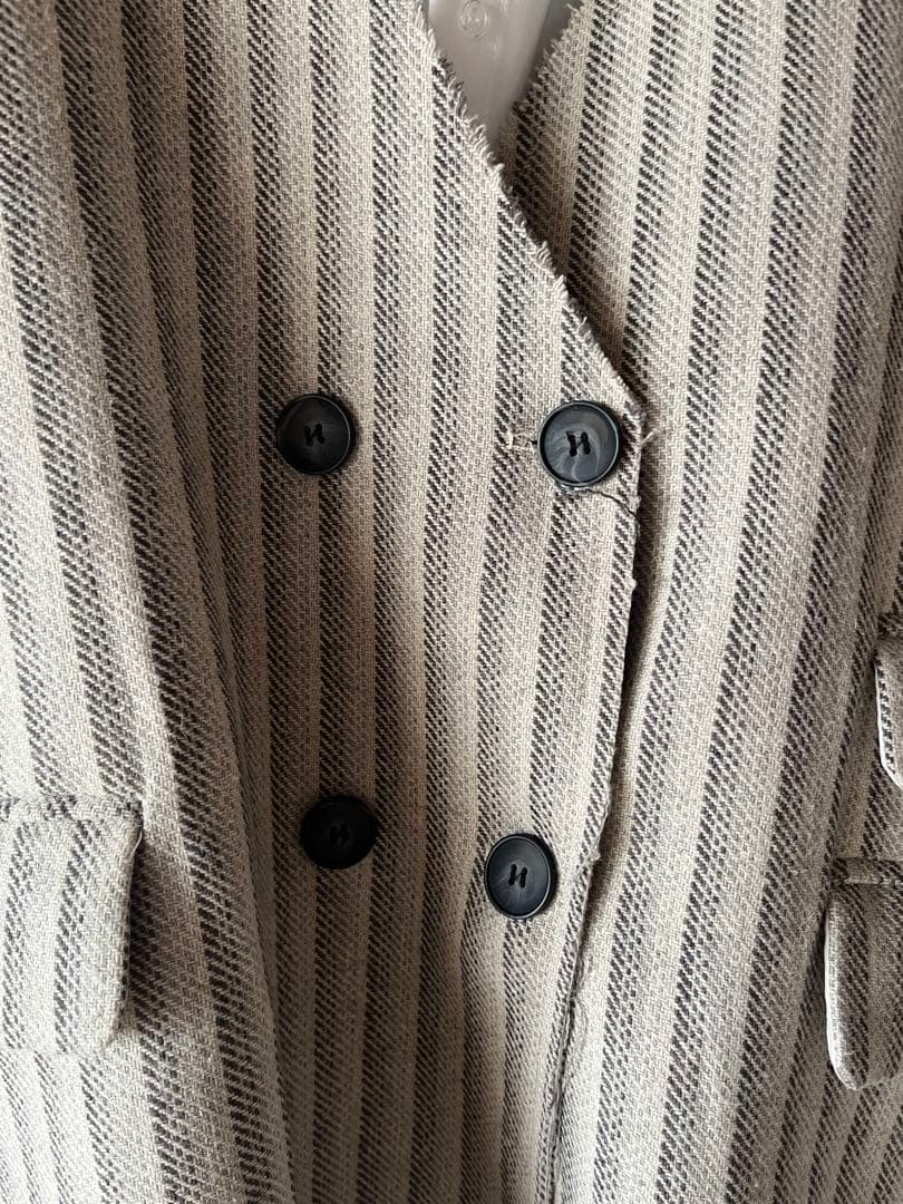 ANDREA&Co ストライプ ジャケット ビッグシャツ2点セット