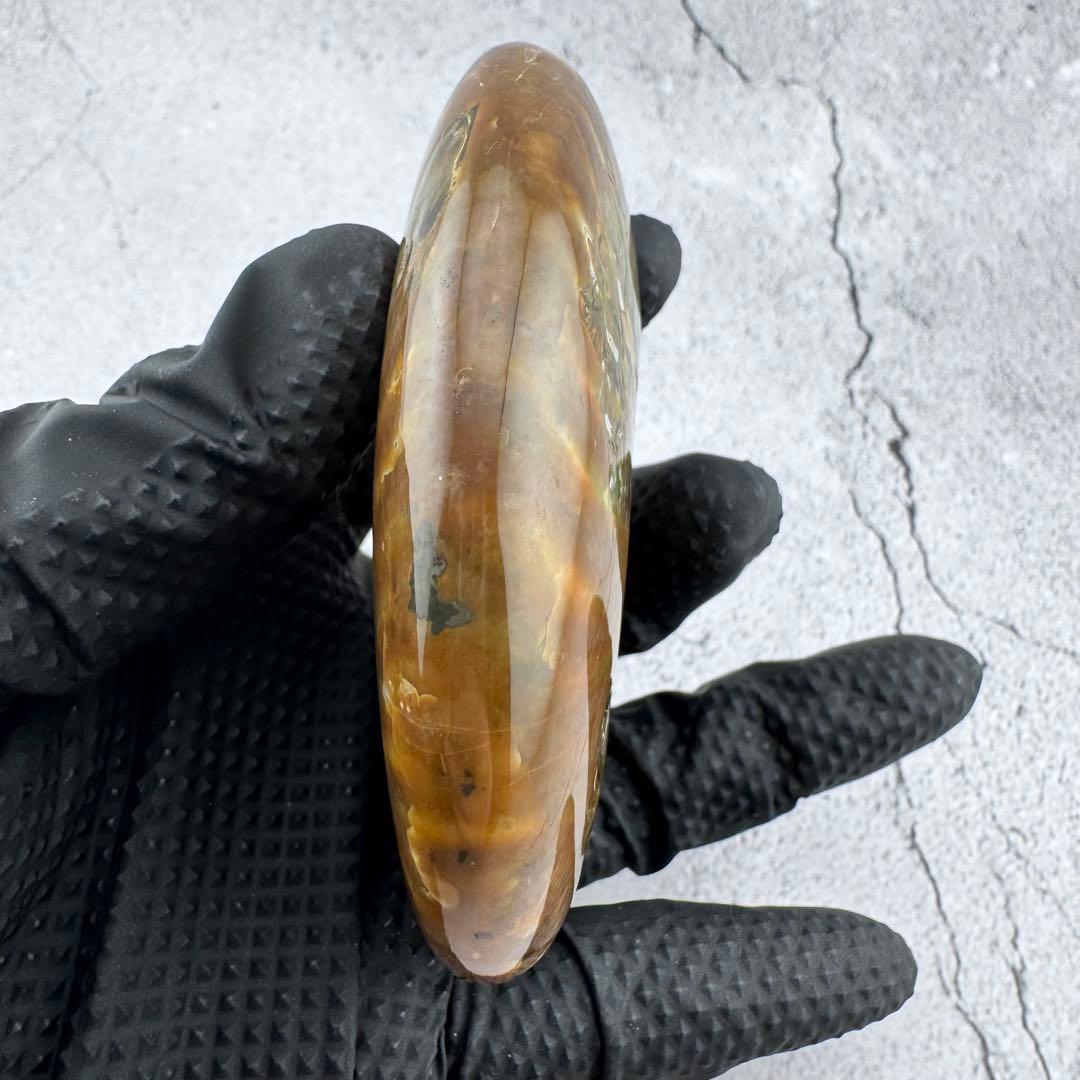 G-79天然アンモナイト原石　游色多色アンモナイト化石 天然石　コレクション標本