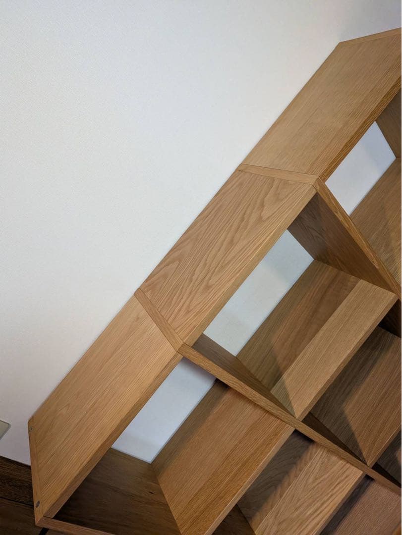 ■送料込■無印良品 スタッキングシェルフ 3×3 木製家具棚MUJI収納オーク材