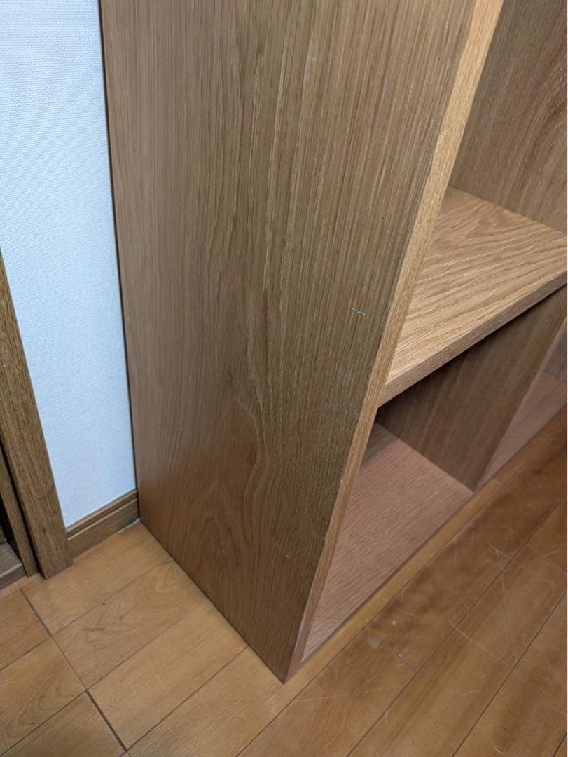 ■送料込■無印良品 スタッキングシェルフ 3×3 木製家具棚MUJI収納オーク材