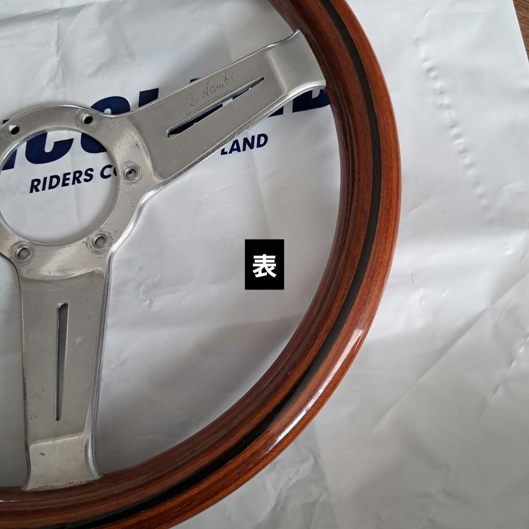 NARDI ウッド3本スポーク ステアリング32.5