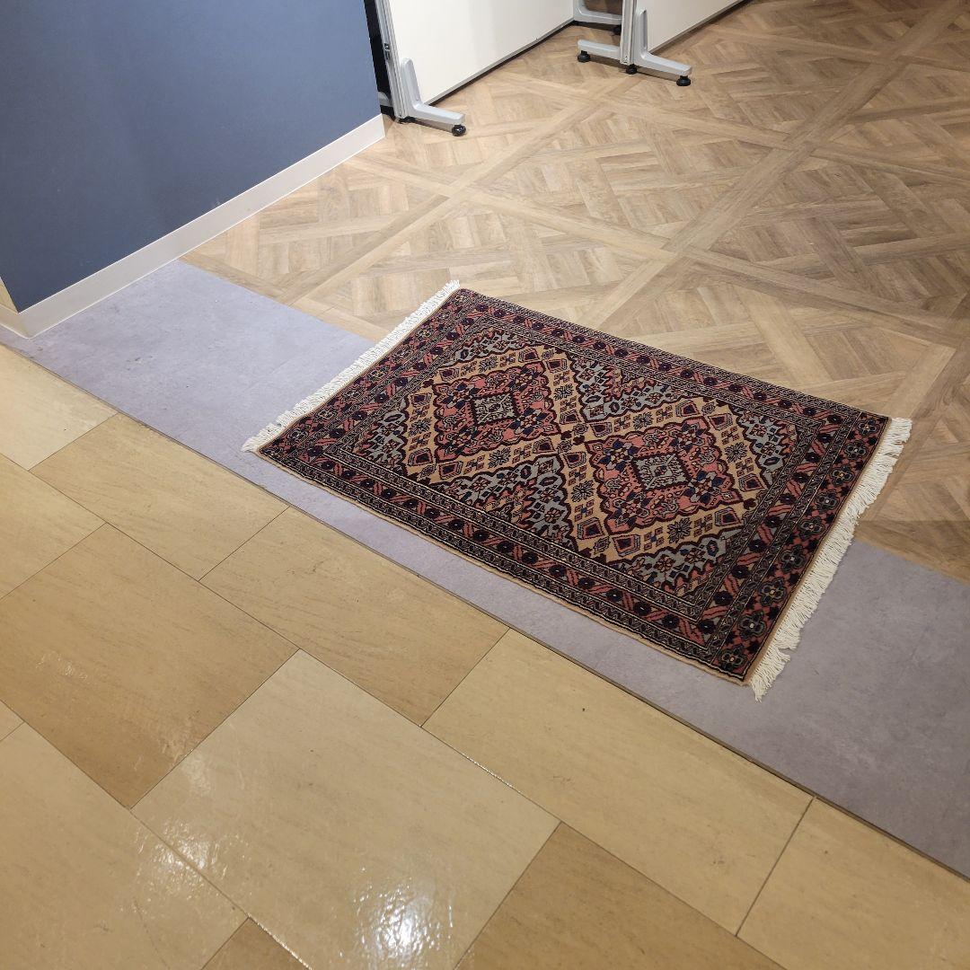 63X91cm高品質手織りマット(190)ペルシャ・パキスタンじゅうたん