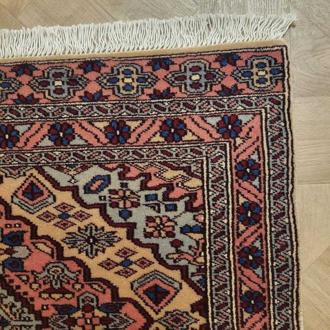 63X91cm高品質手織りマット(190)ペルシャ・パキスタンじゅうたん