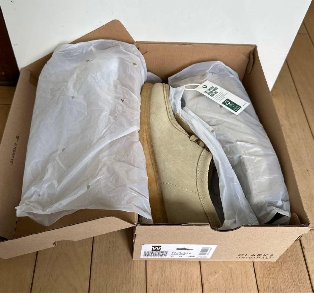 CLARKS Wallabee ベージュ スエード