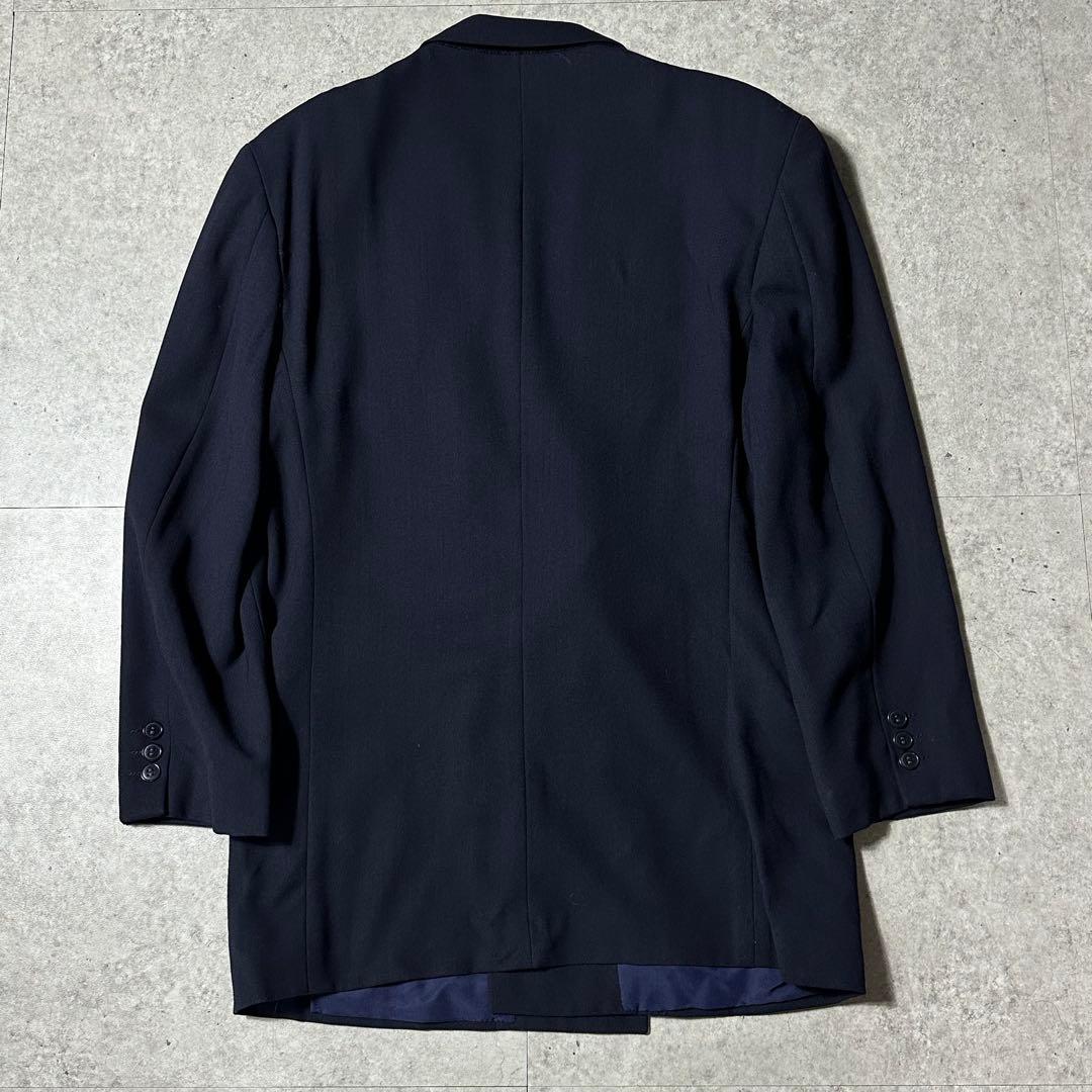 90s EMPORIO ARMANI ダークネイビー ダブル セットアップ 46