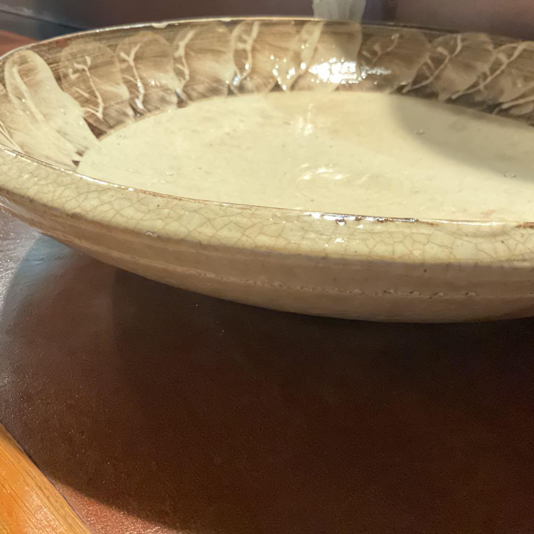 瀬戸本業窯 大皿 直径40cm程 陶器