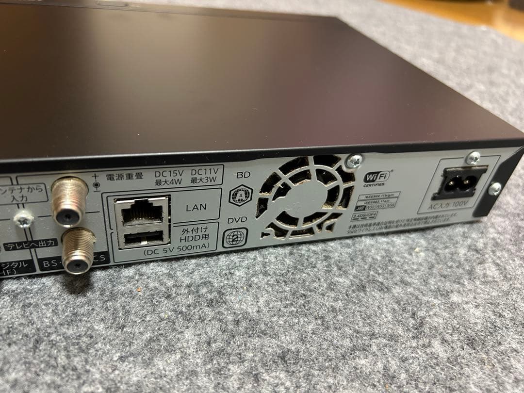SHARP BD-NT1000ブルーレイディスクレコーダー 2017年製