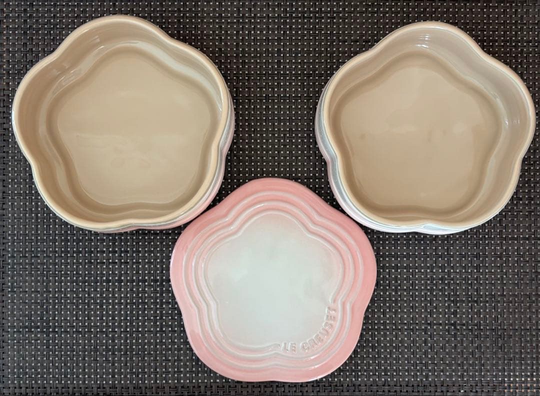 ちい ルクルーゼ スタッキングラムカン フルール パウダーピンク 未使用