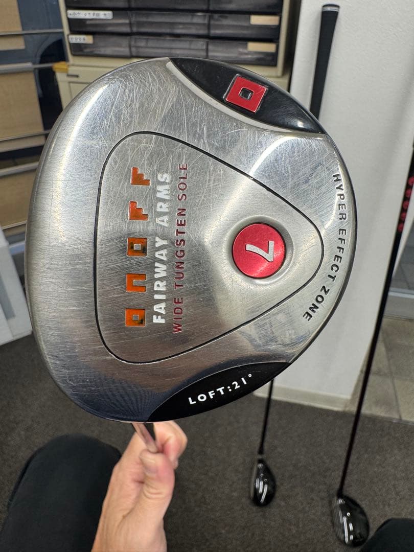 レフティONOFF3番7番ウッドTaylorMade3UフレックスS