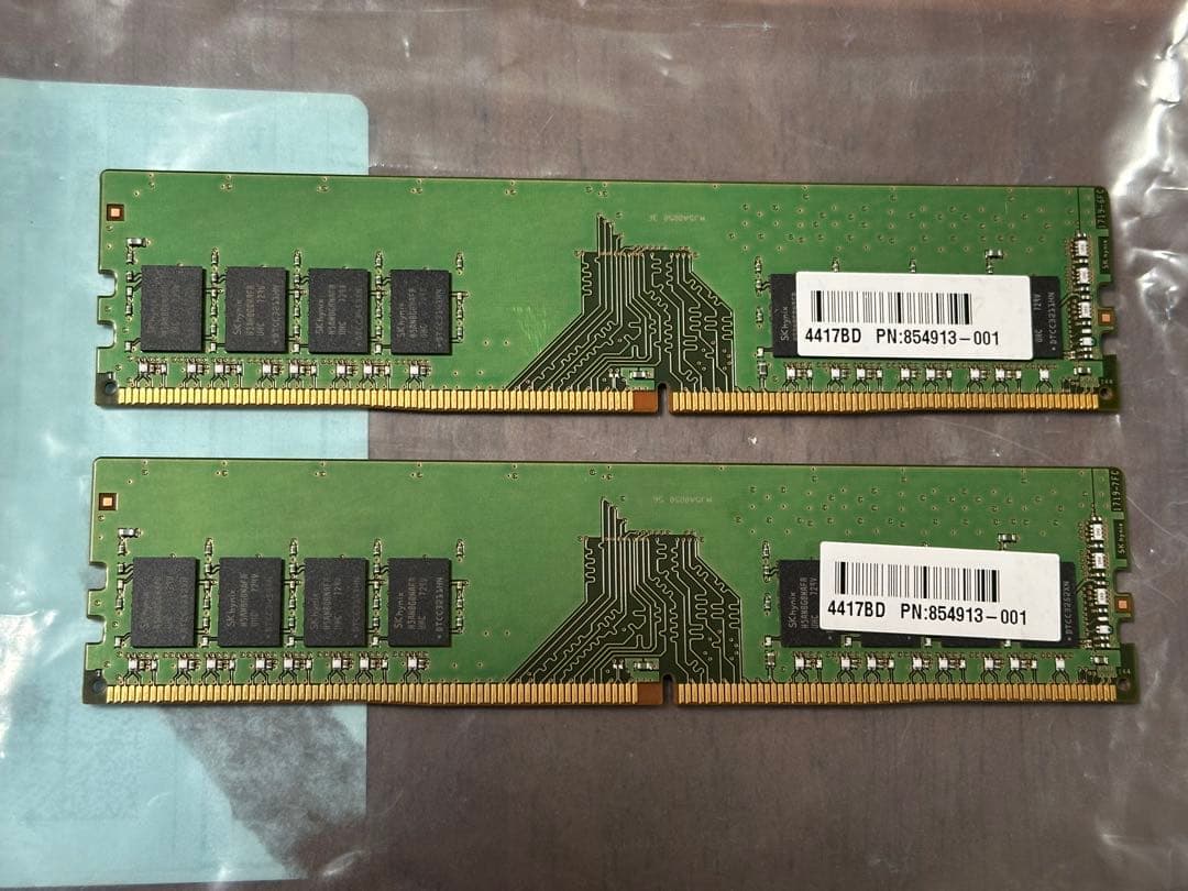 DDR4-2400 8GB×2枚 16GB HMA81GU6AFR8N-UH