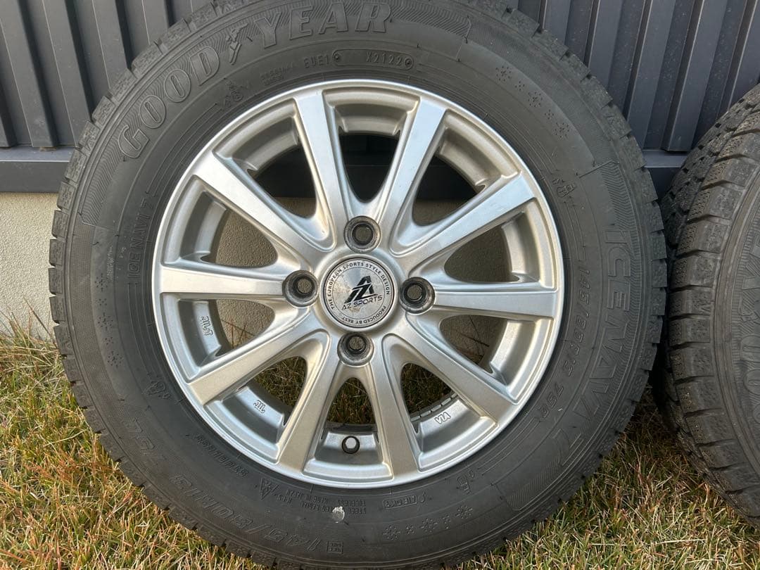 145/80R13 スタッドレス4本　ホイールセット タイヤ2022年製