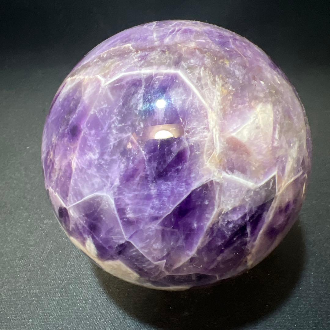 【希少・共生】アメジスト 丸玉 1.1kg 直径93mm スフィア 原石