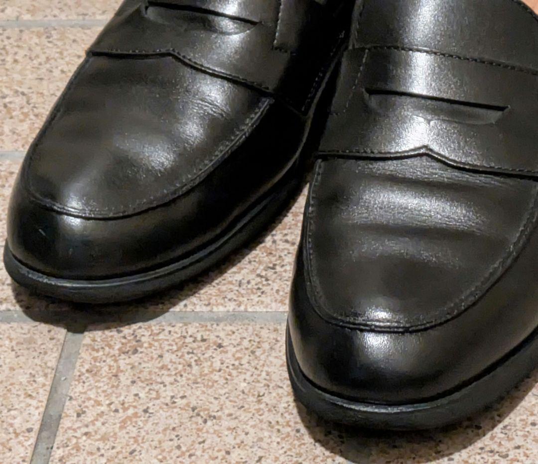 【美品】25.5 26 REGAL リーガル ローファー 22DL 黒 ビブラム