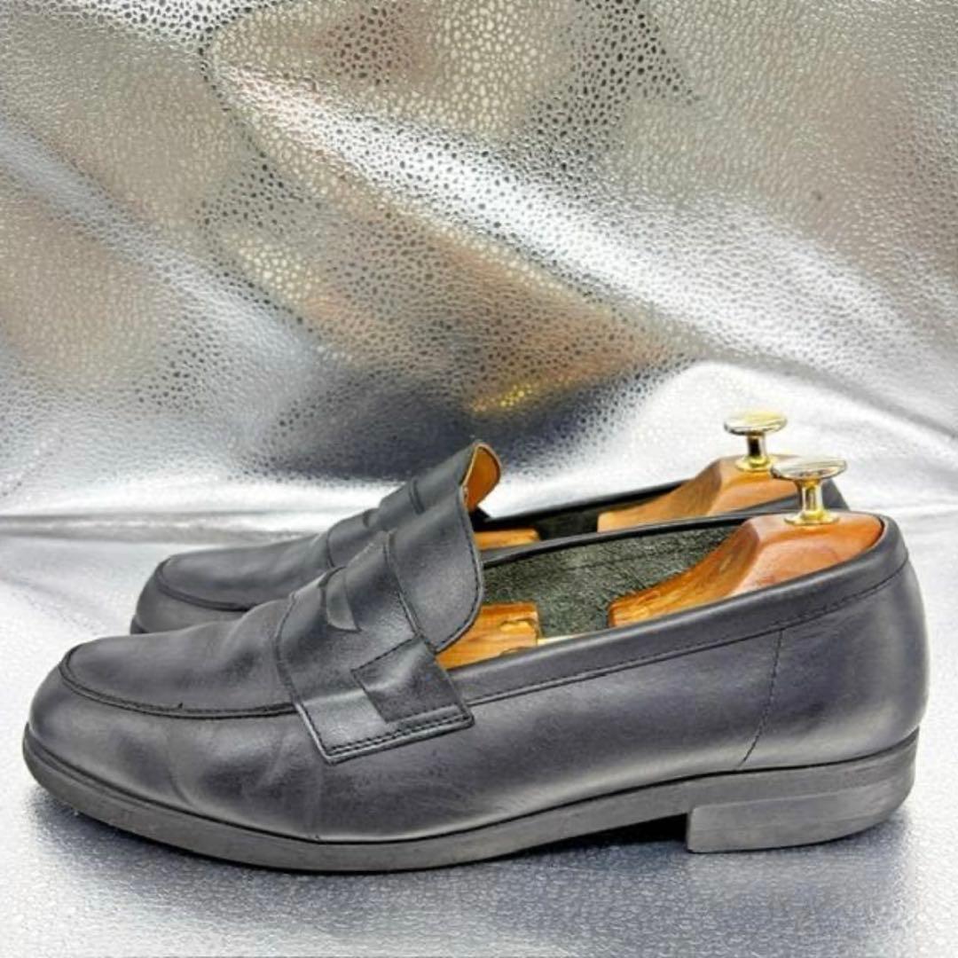 【美品】25.5 26 REGAL リーガル ローファー 22DL 黒 ビブラム