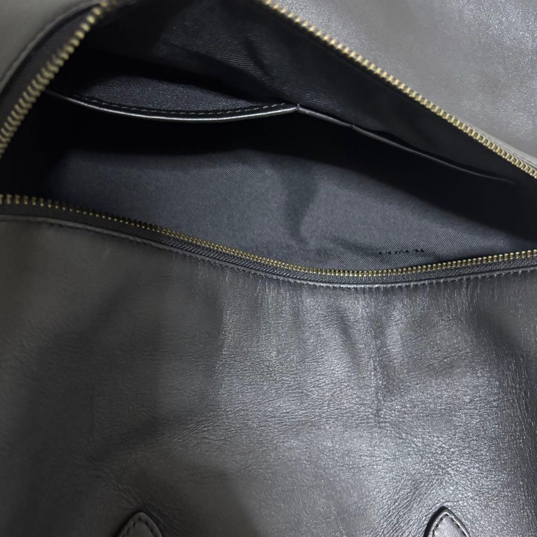 希少 コーチ ビジネスバッグ レザー 2way ショルダーバッグ ブラック 黒