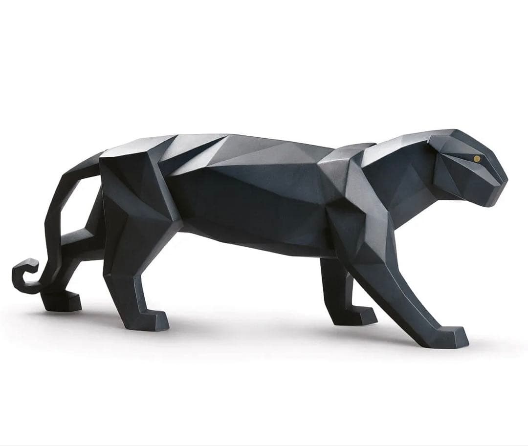 新品☆リヤドロ パンサー Origami 黒ヒョウ ジャガー ブラック