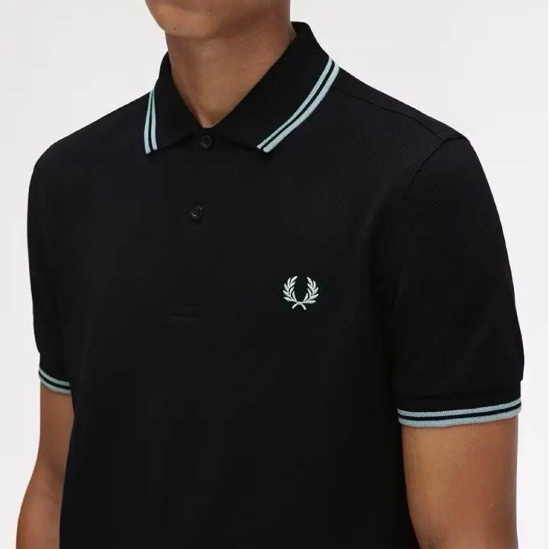 【新品未使用】FRED PERRY ブラックポロシャツ M