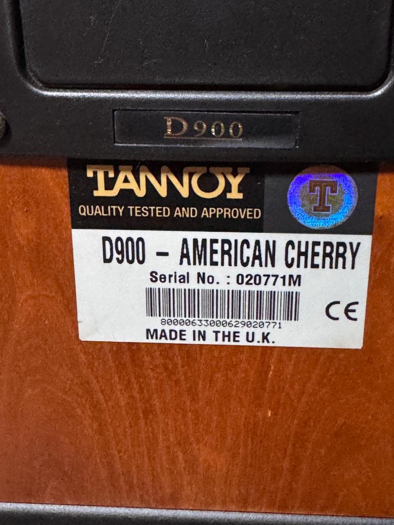 【take】TANNOY D900 アメリカンチェリー スピーカーペア