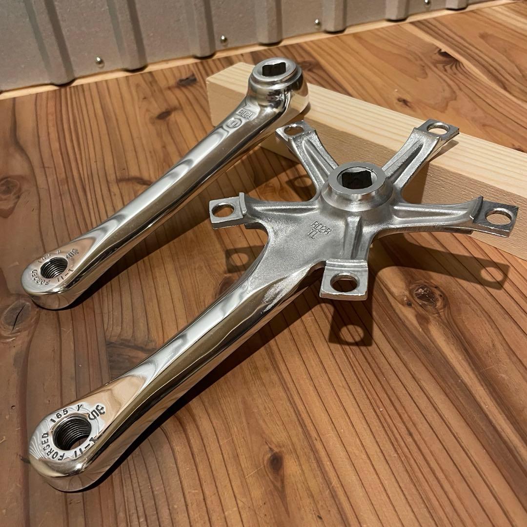 【鏡面仕上】SUGINO スギノ RD2 ピスト クランクアーム シルバー