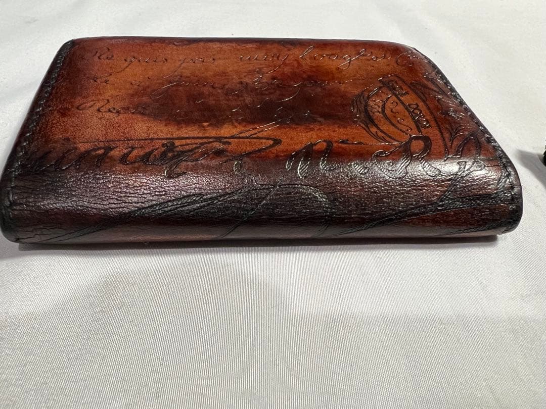 ベルルッティ　インブイア　スクリットレザー　カリグラフィー　名刺入れ