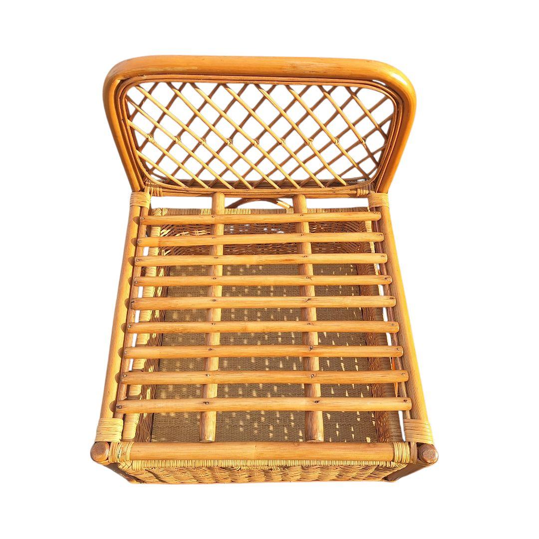 ラタンチェア 2脚セット 籐家具 ヴィンテージ 天然素材 ナチュラル