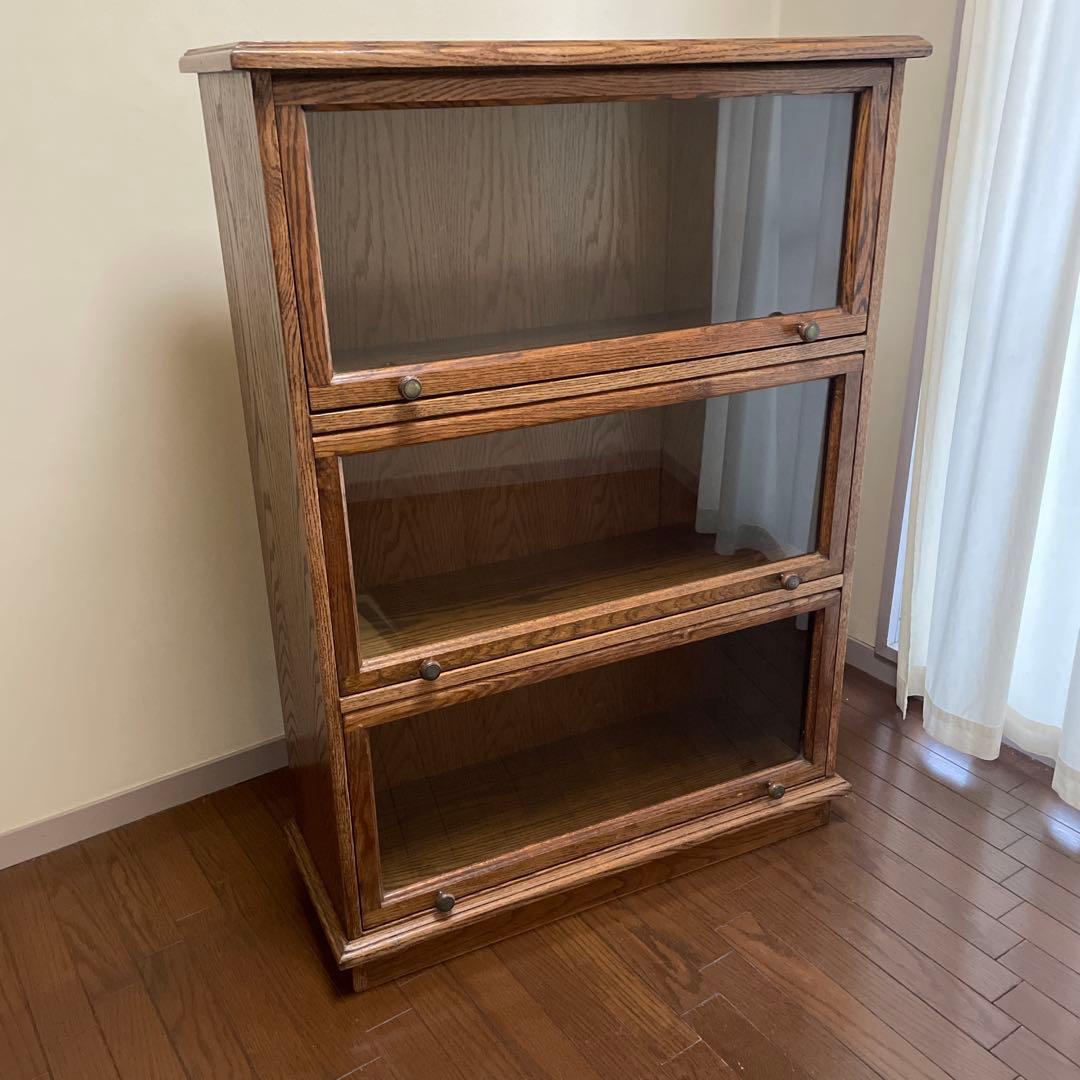 木製ブックシェルフ　アンティーク本棚　アメリカン・アンティーク　アンティーク家具