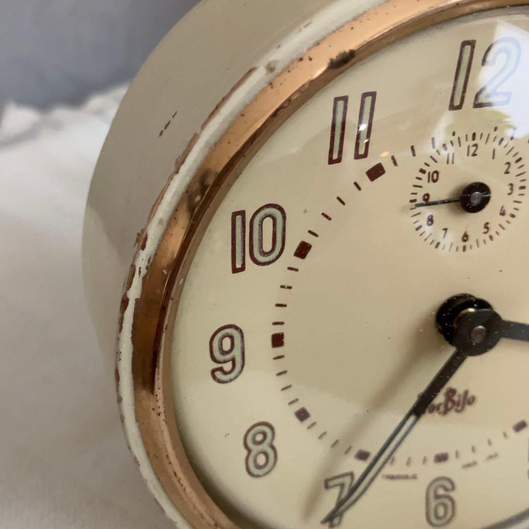 【最終価格】フランスアンティーク　置時計 クリーム色