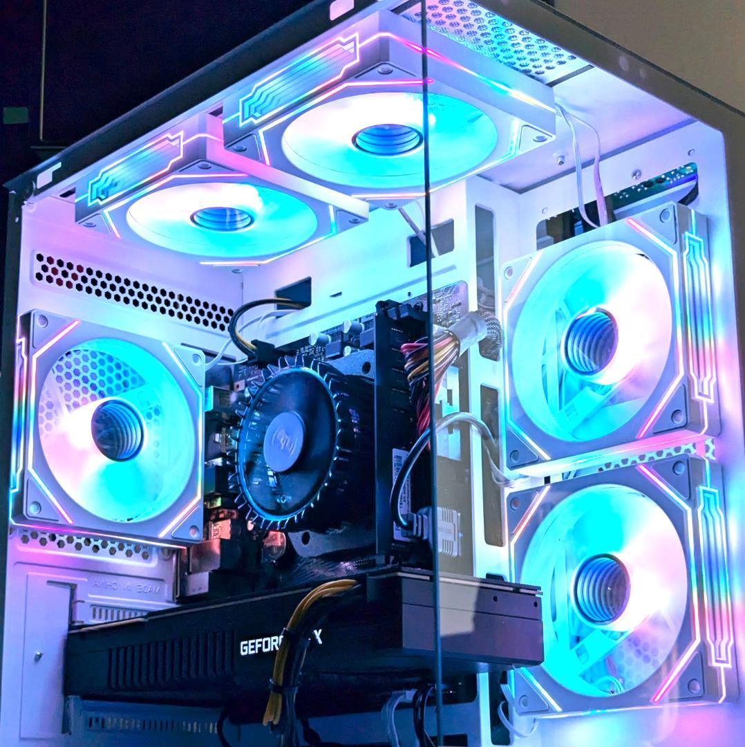 [新品パーツ]✨高性能✨白い光る✨ゲーミングPC✨RTX3080Ti①
