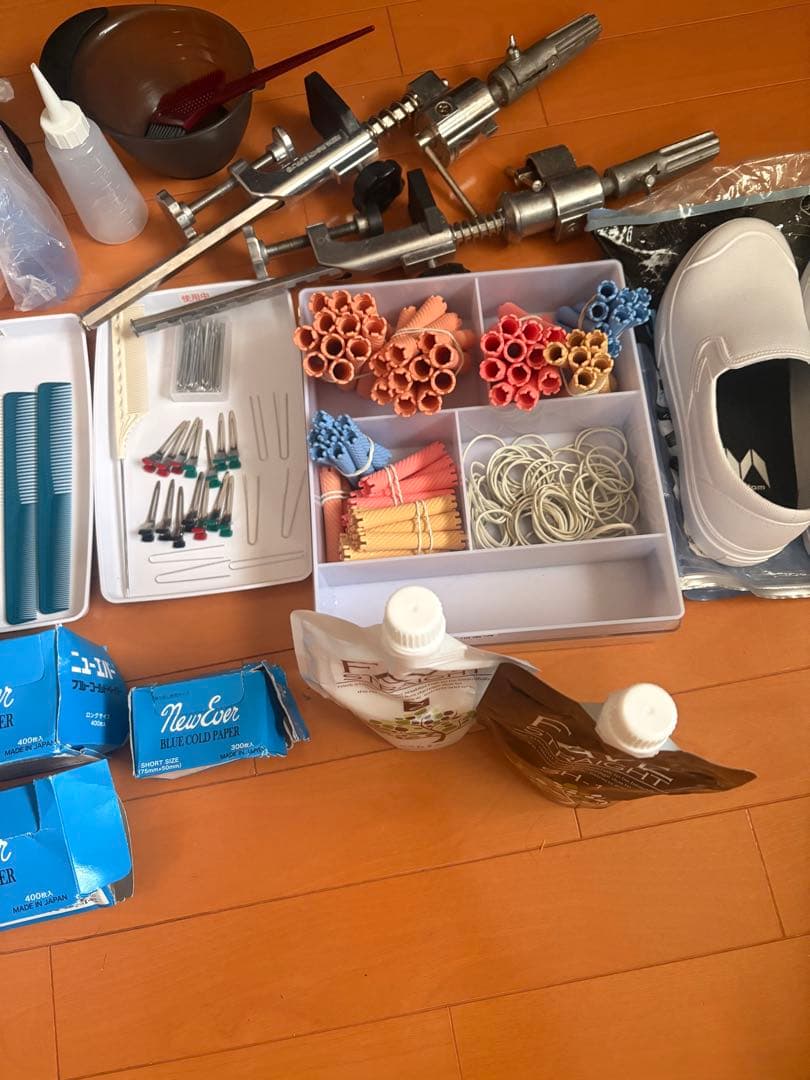 美容師国家試験一式道具 オールウェーブ ワインディング まとめ売り