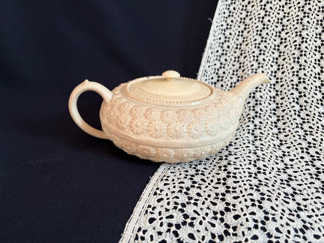 ボルドー窯　マーガレットシリーズ ティーポット フランス アンティーク