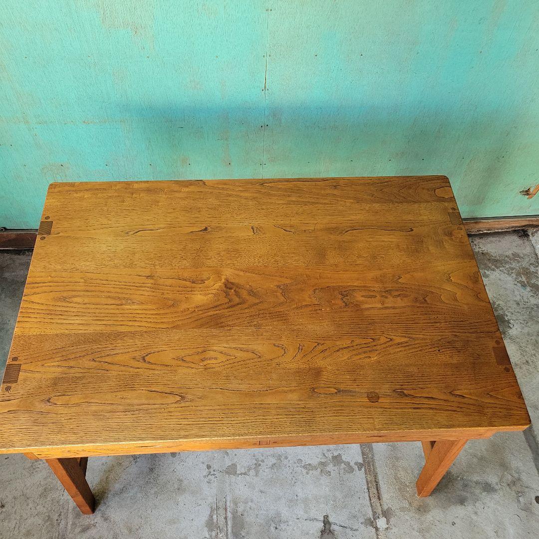 レトロ　ヴィンテージ　木製無垢材　平机 古家具 学習机