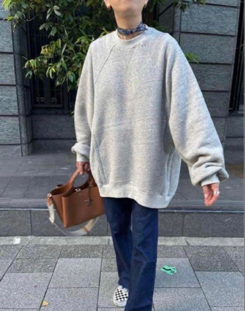 soyy. SWITCHING TRAINER スウェット　トレーナー　裏起毛