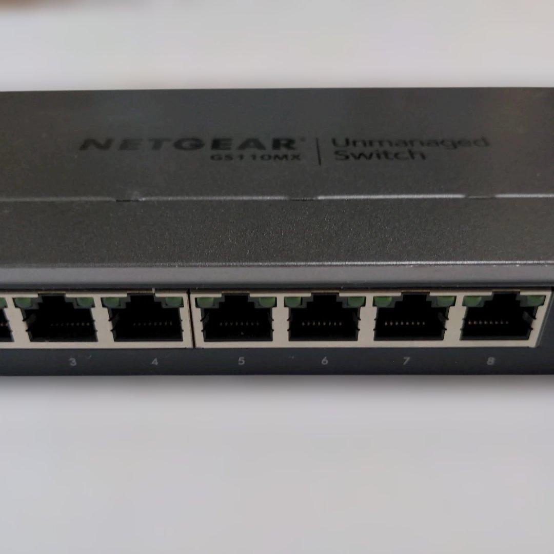 ネットギア GS110MX 8ポート スイッチングハブ 【本体のみ】‪♡E5