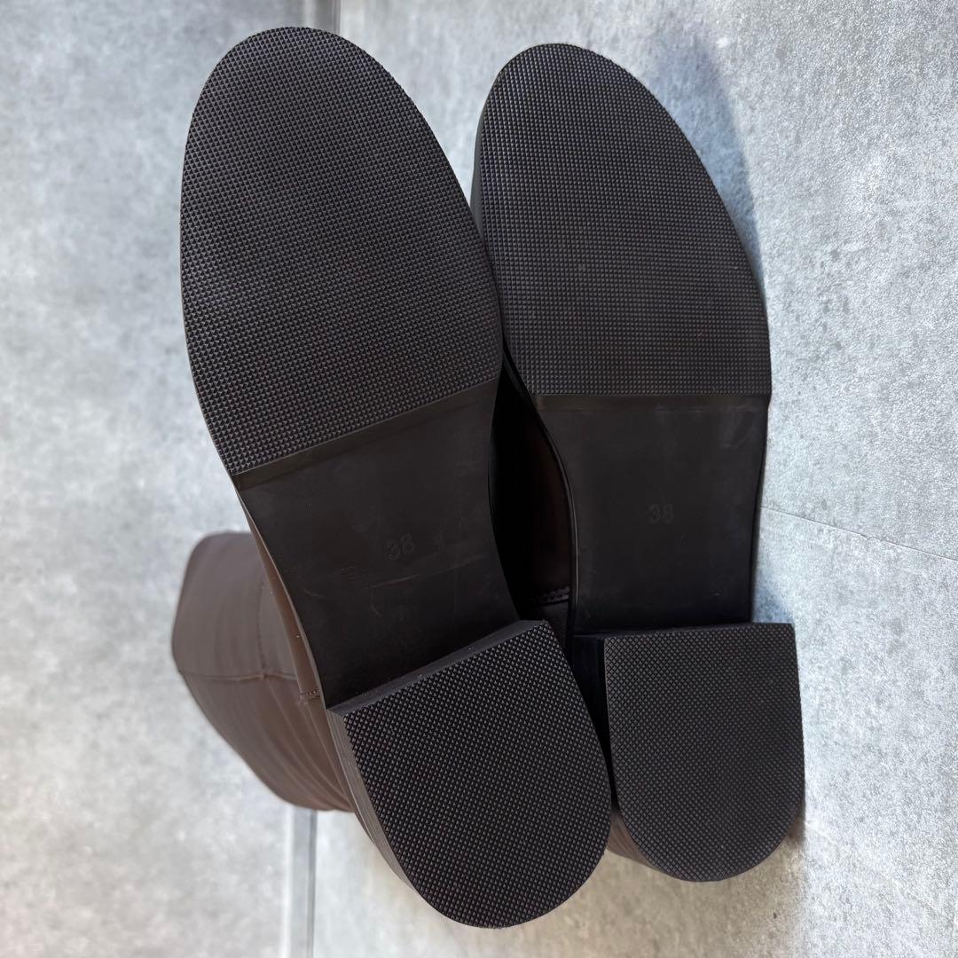 【未使用品】REMME レメ レザー ロングブーツ 24cm ジョッキーブーツ