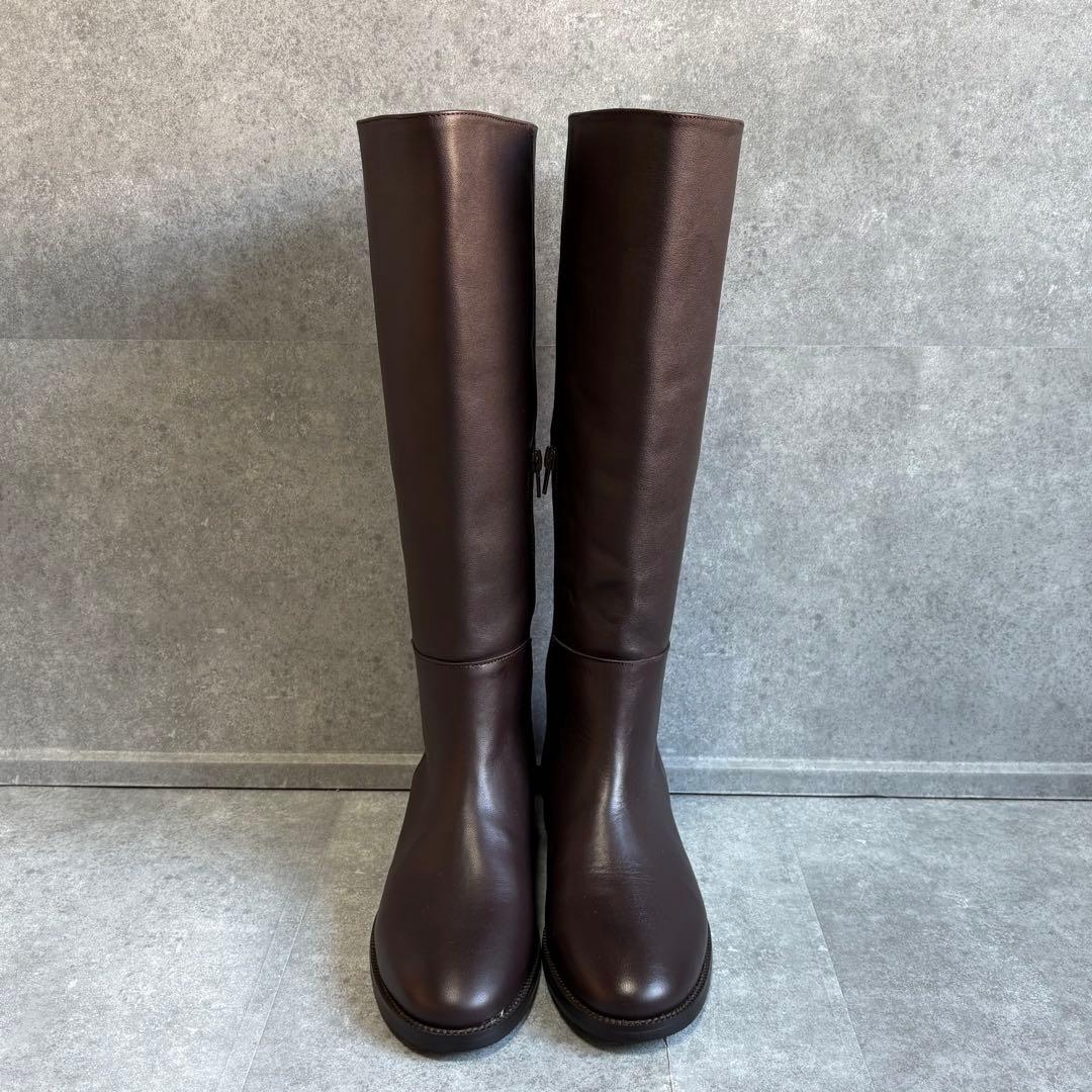 【未使用品】REMME レメ レザー ロングブーツ 24cm ジョッキーブーツ