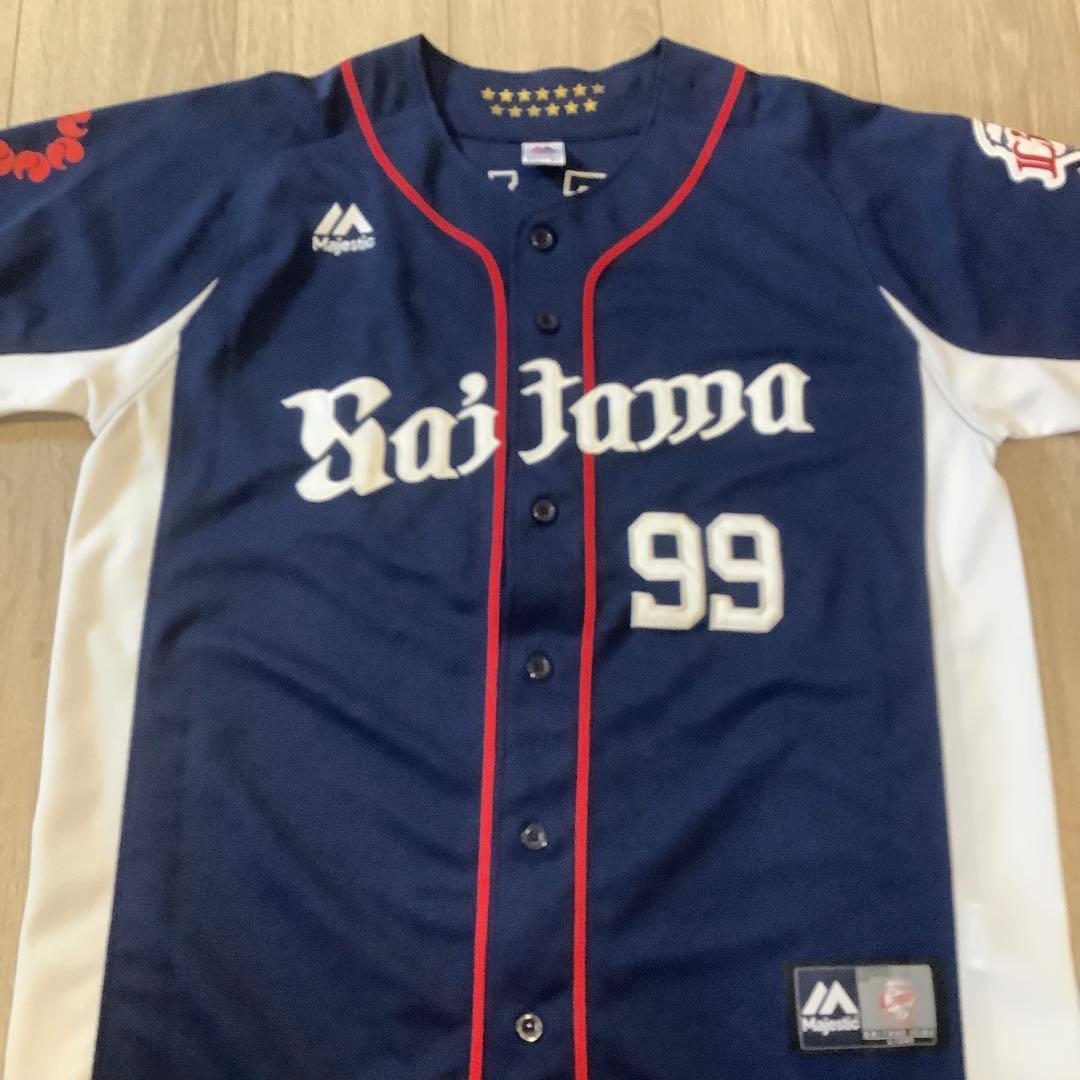 埼玉西武ライオンズ　メヒア　ビジターユニフォーム　Lサイズ