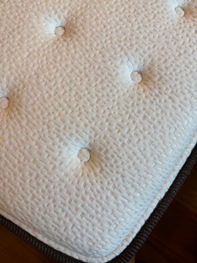 セミダブル　ニトリ ベッドフレーム ダークブラウン 引き出し付 マットレスセット