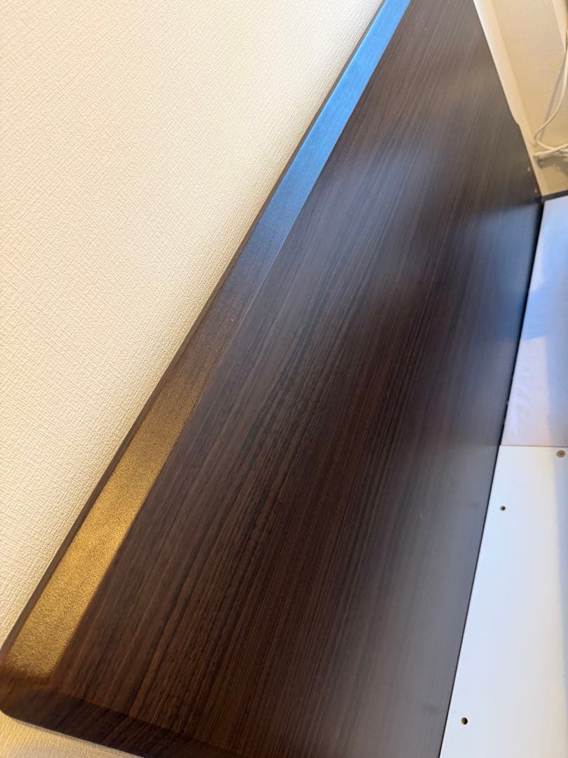 セミダブル　ニトリ ベッドフレーム ダークブラウン 引き出し付 マットレスセット